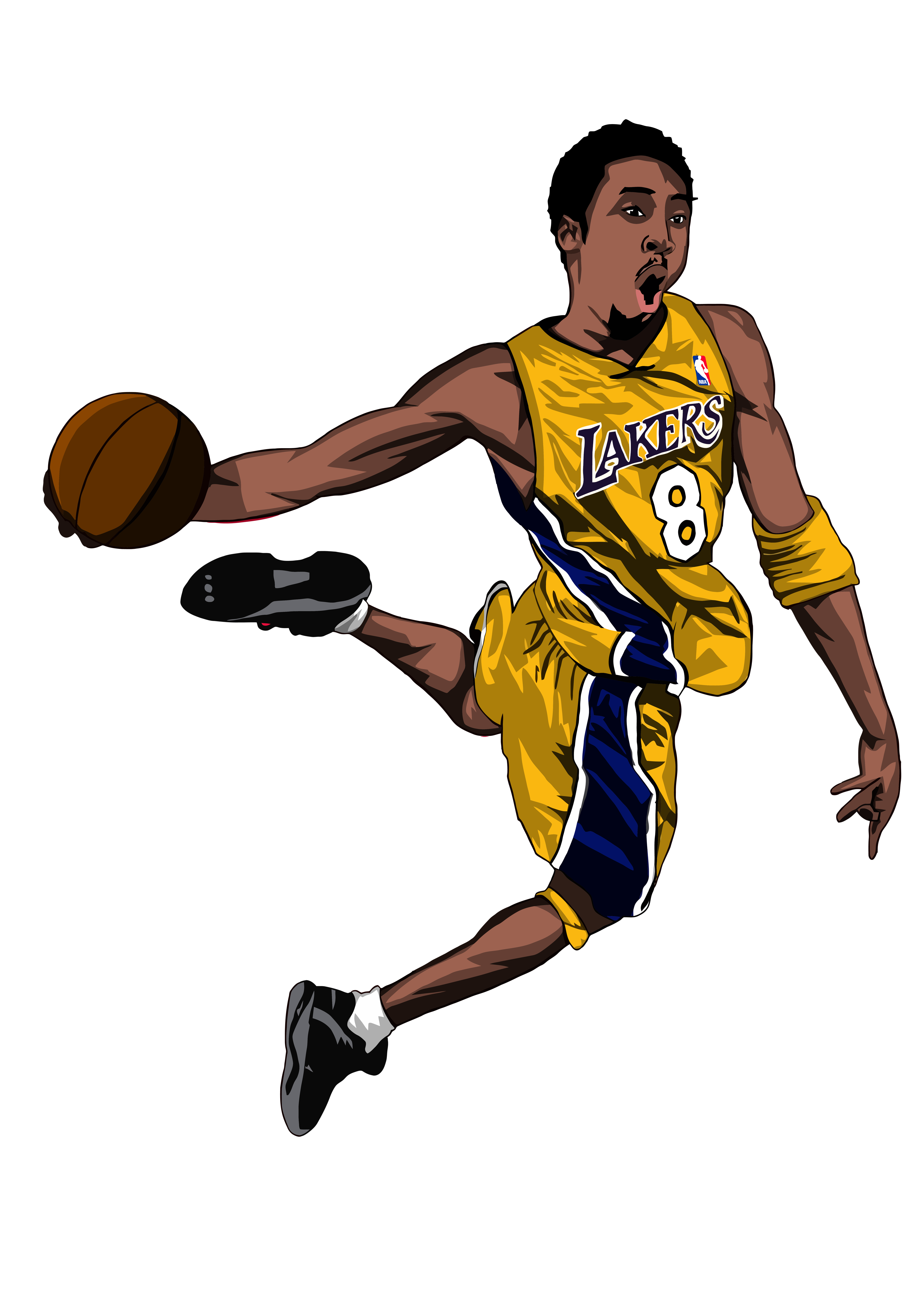 MAMBA EN EL AIRE – CAMISETA DE KOBE BRYANT EN PLENO MATE