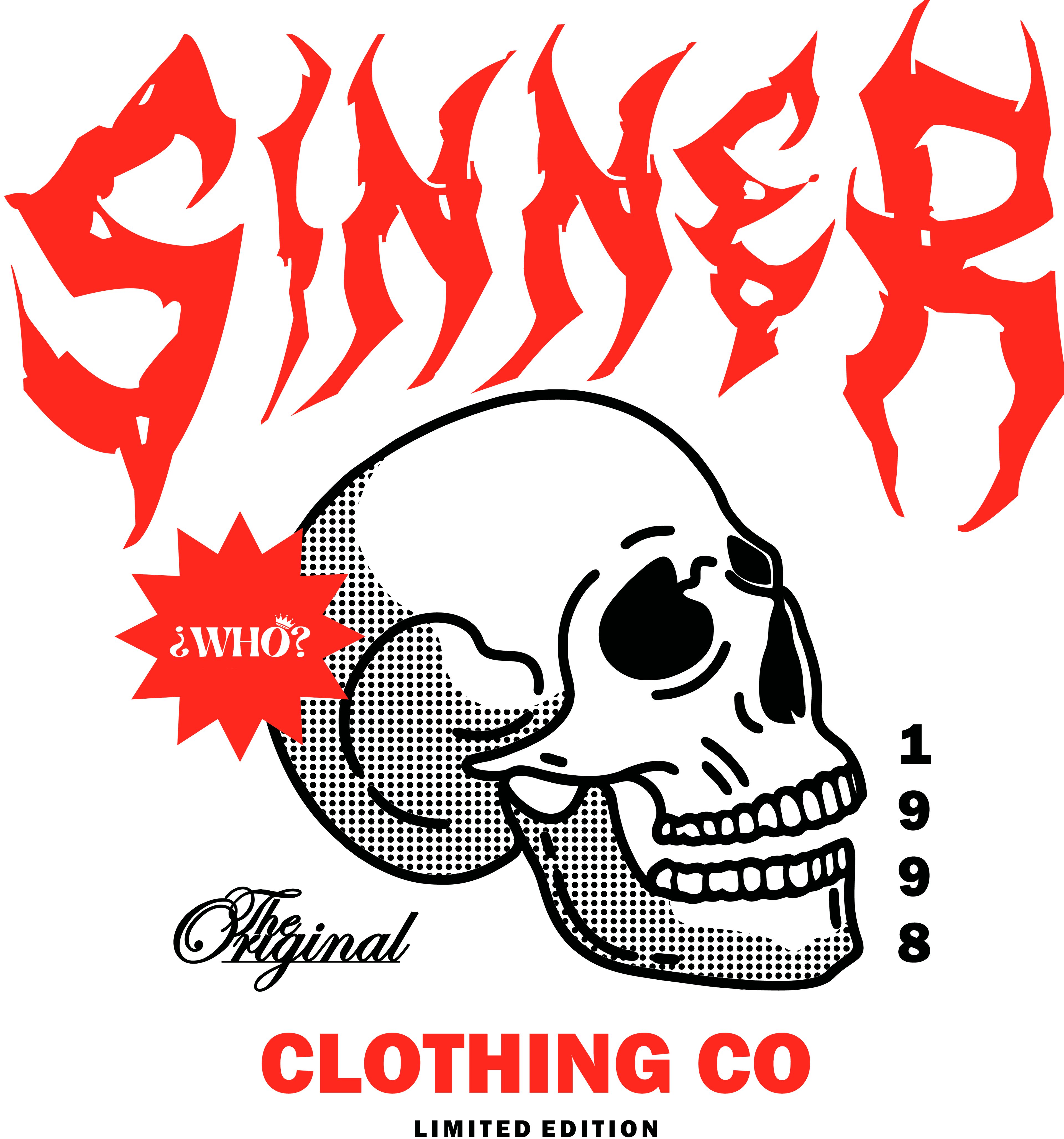SINNER – CAMISETA PARA LOS QUE NO PIDEN PERDÓN