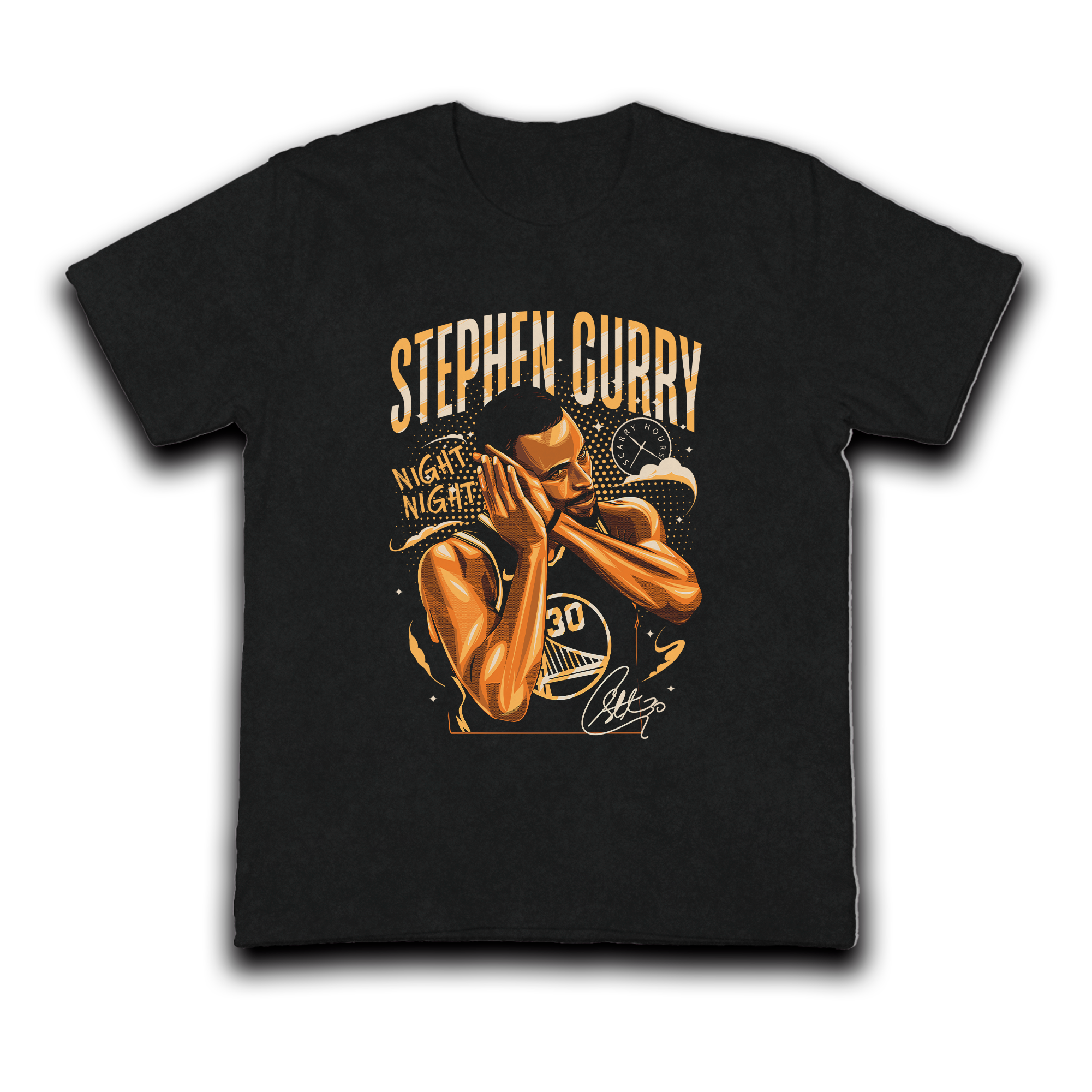 NIGHT NIGHT – CAMISETA DE STEPHEN CURRY ILUSTRADA
