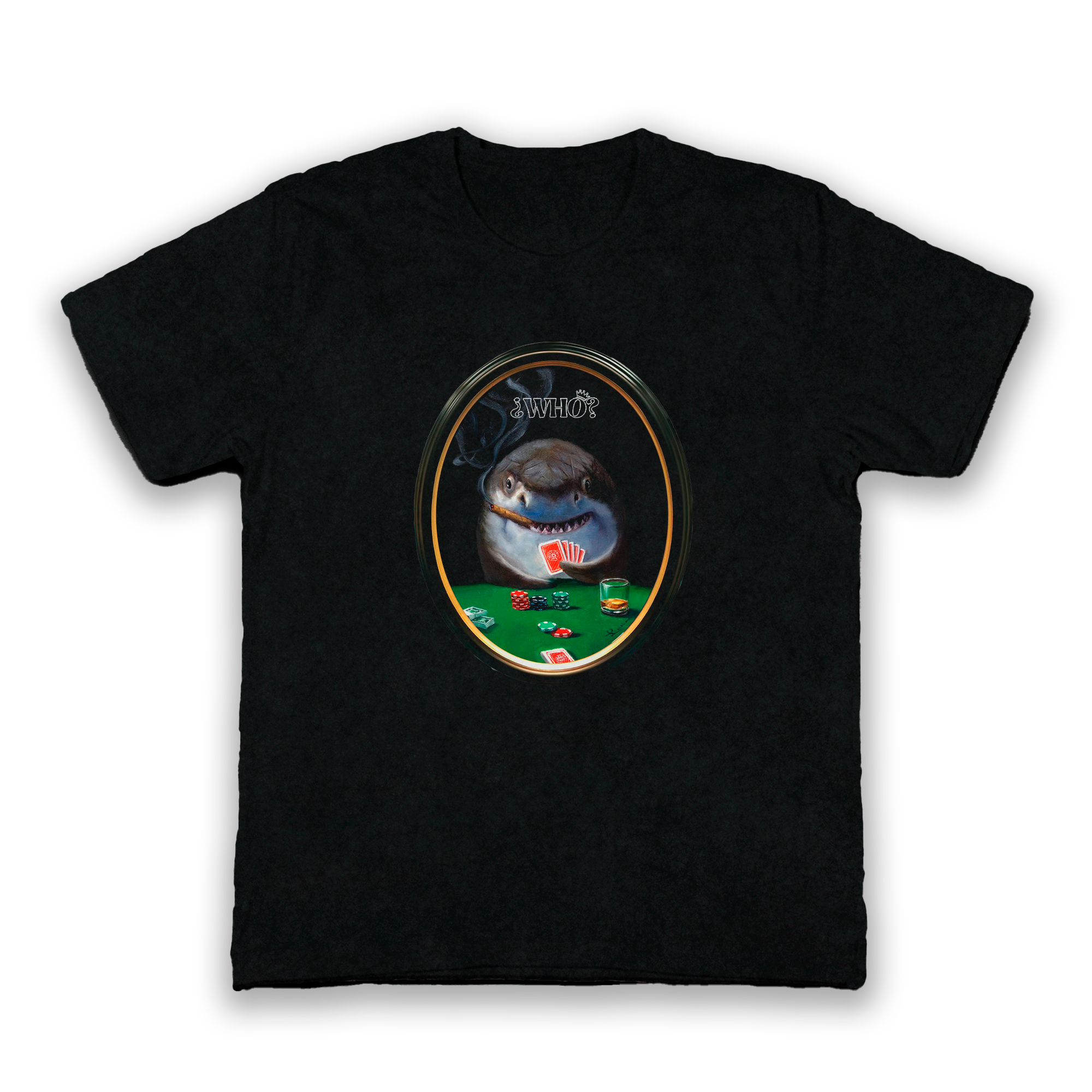 TIBURÓN FULL HOUSE – CAMISETA PÓKER STYLE