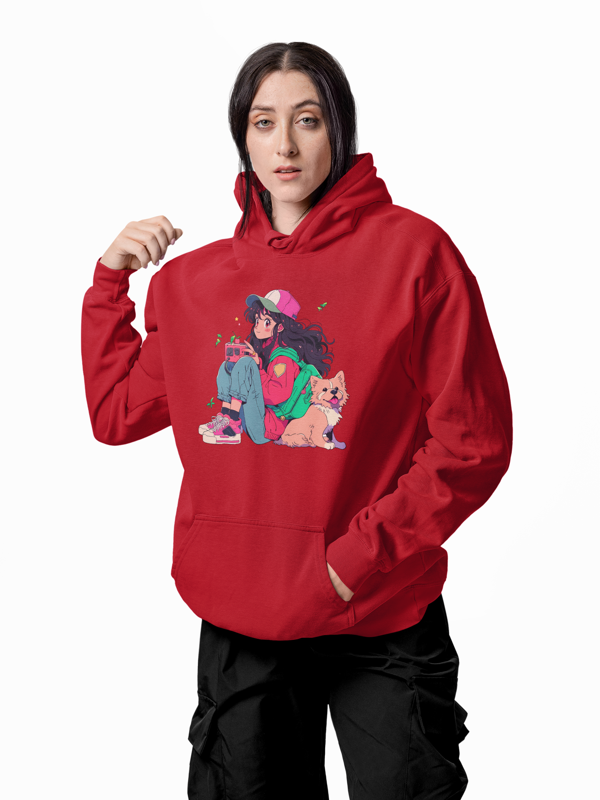 SOFT VIBES – CAMISETA ESTILO ANIME RETRO