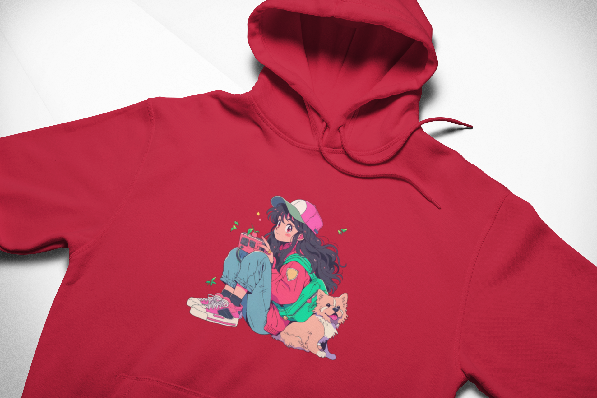 SOFT VIBES – CAMISETA ESTILO ANIME RETRO