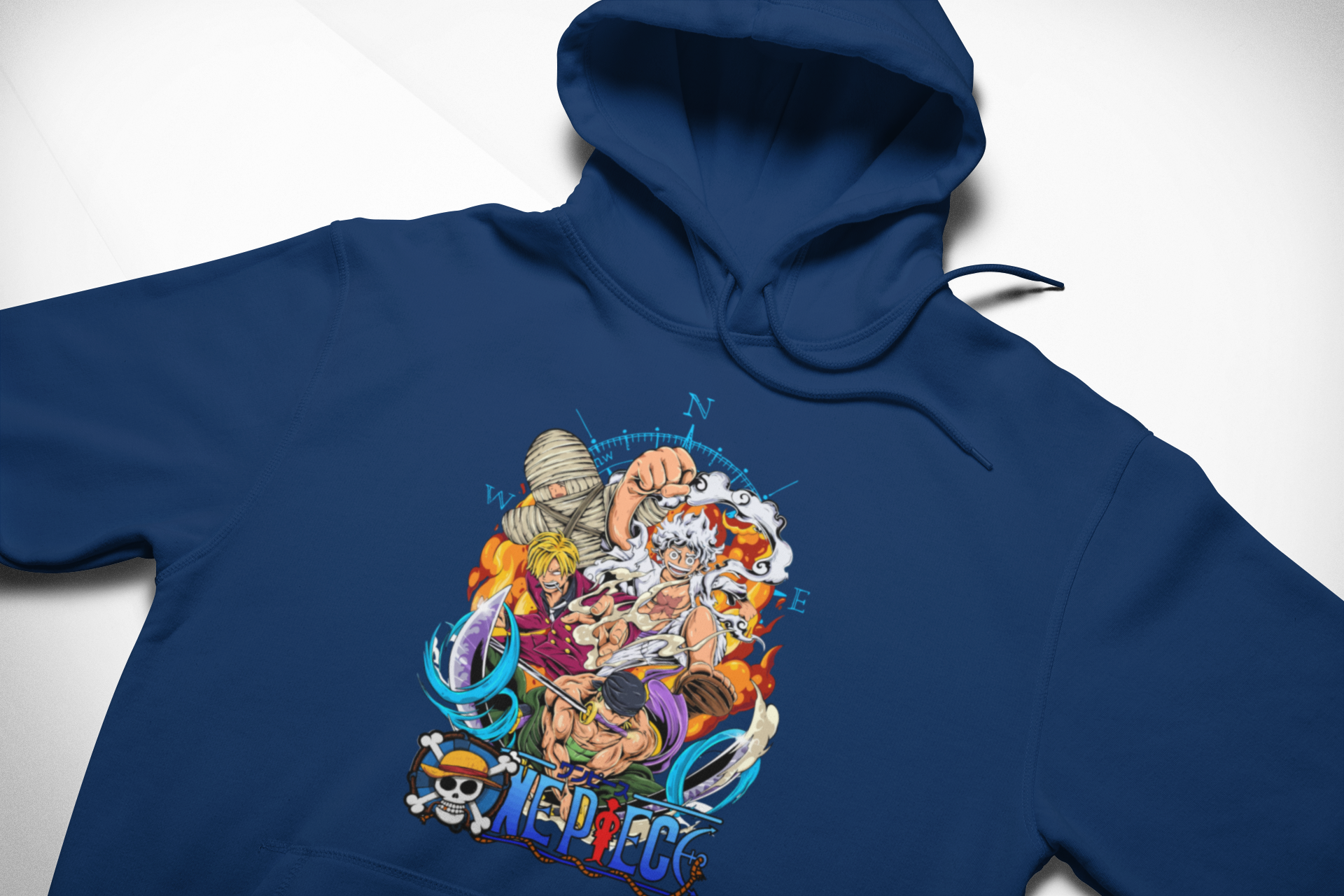 TRÍO MONSTRUO – CAMISETA DE LUFFY, ZORO Y SANJI (ONE PIECE)