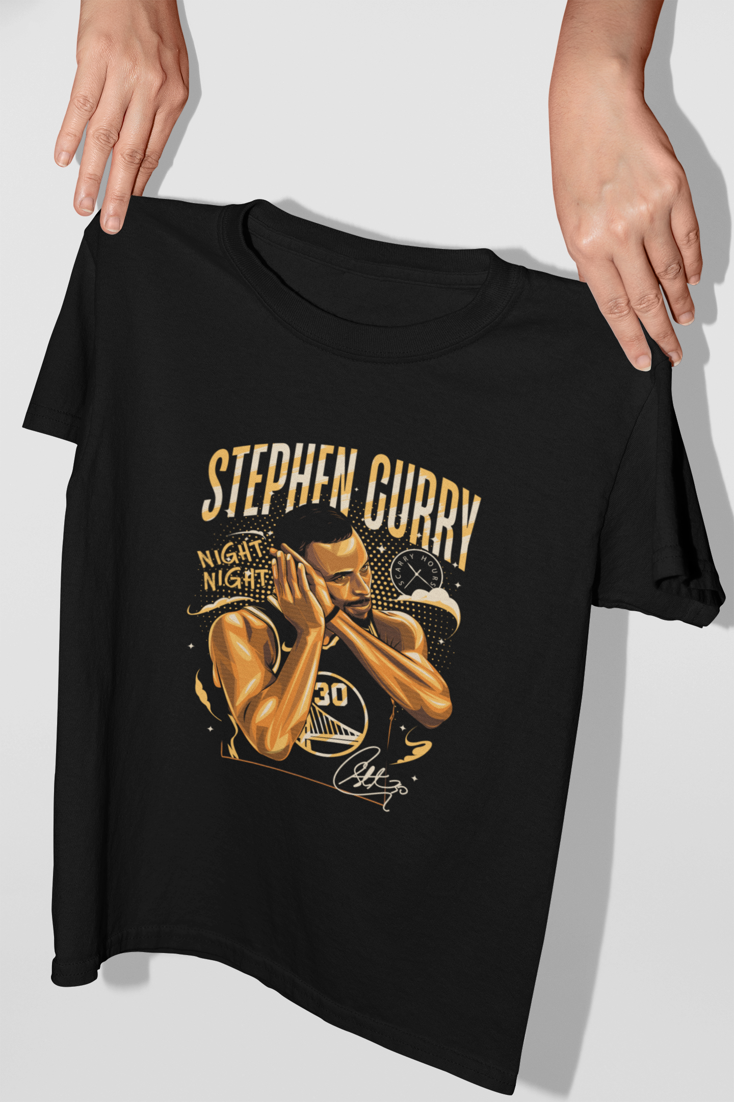 NIGHT NIGHT – CAMISETA DE STEPHEN CURRY ILUSTRADA