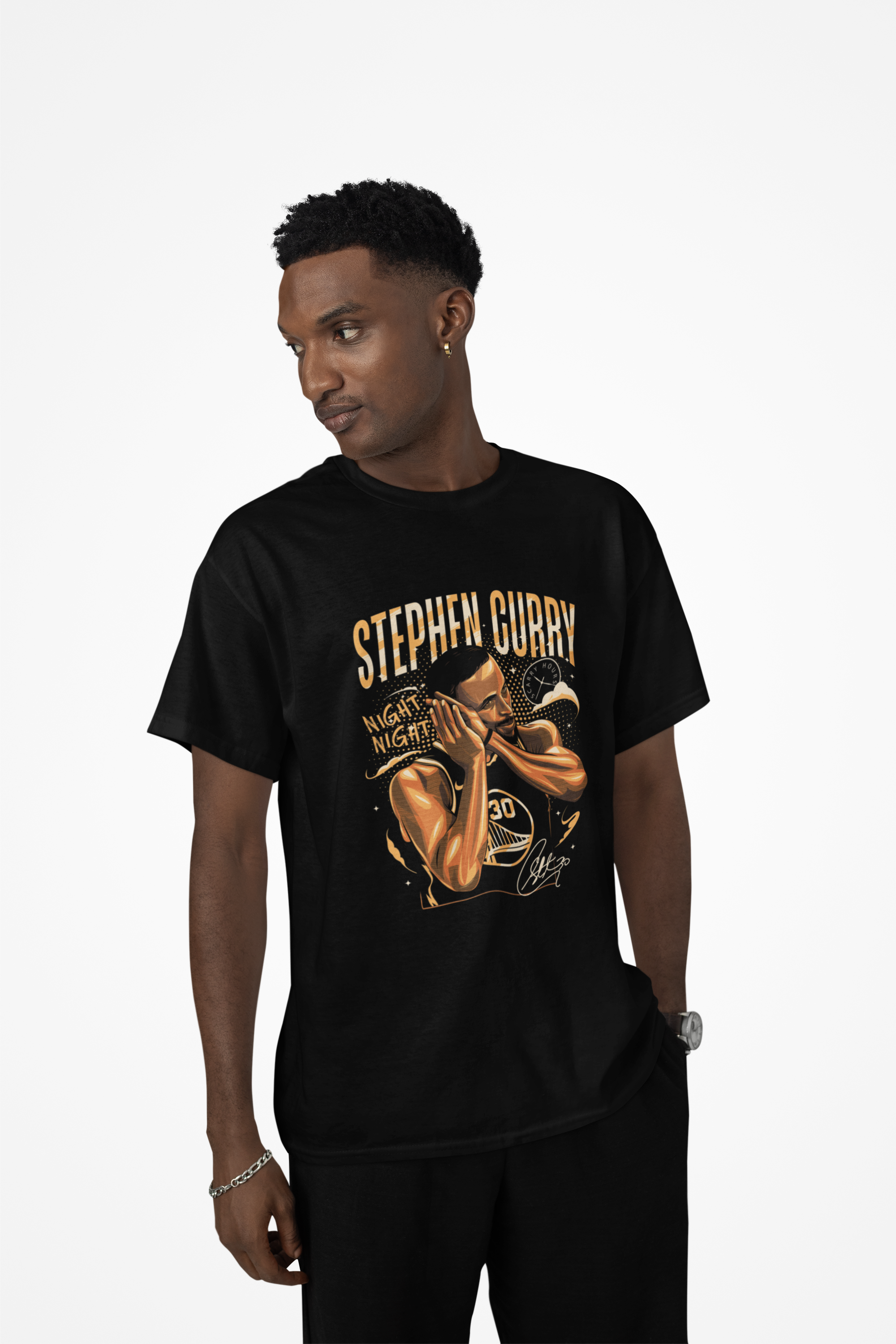 NIGHT NIGHT – CAMISETA DE STEPHEN CURRY ILUSTRADA