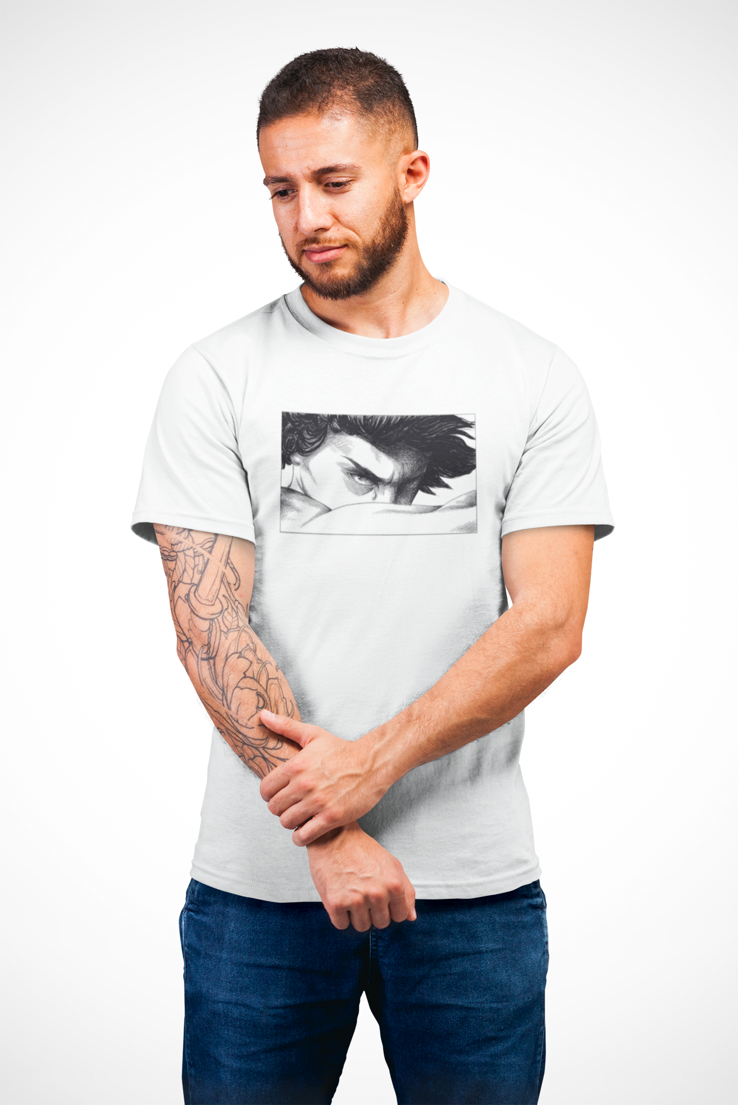 LUCIFER – CAMISETA STREETWEAR CON MIRADA QUE ARDE