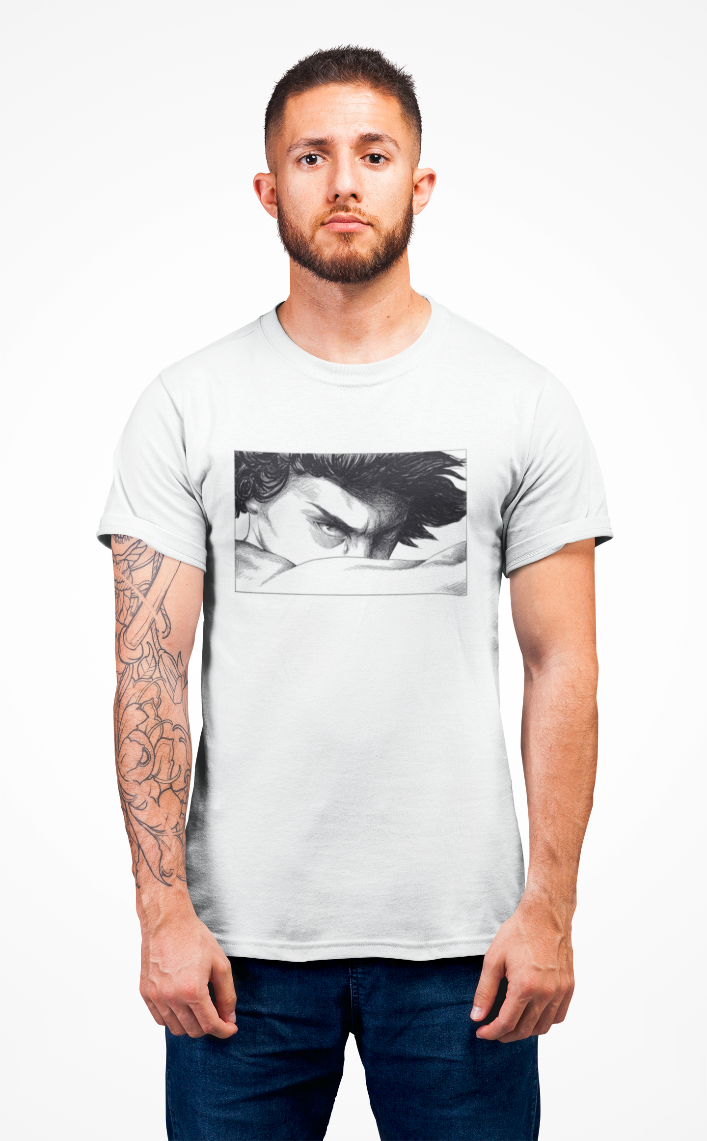 LUCIFER – CAMISETA STREETWEAR CON MIRADA QUE ARDE