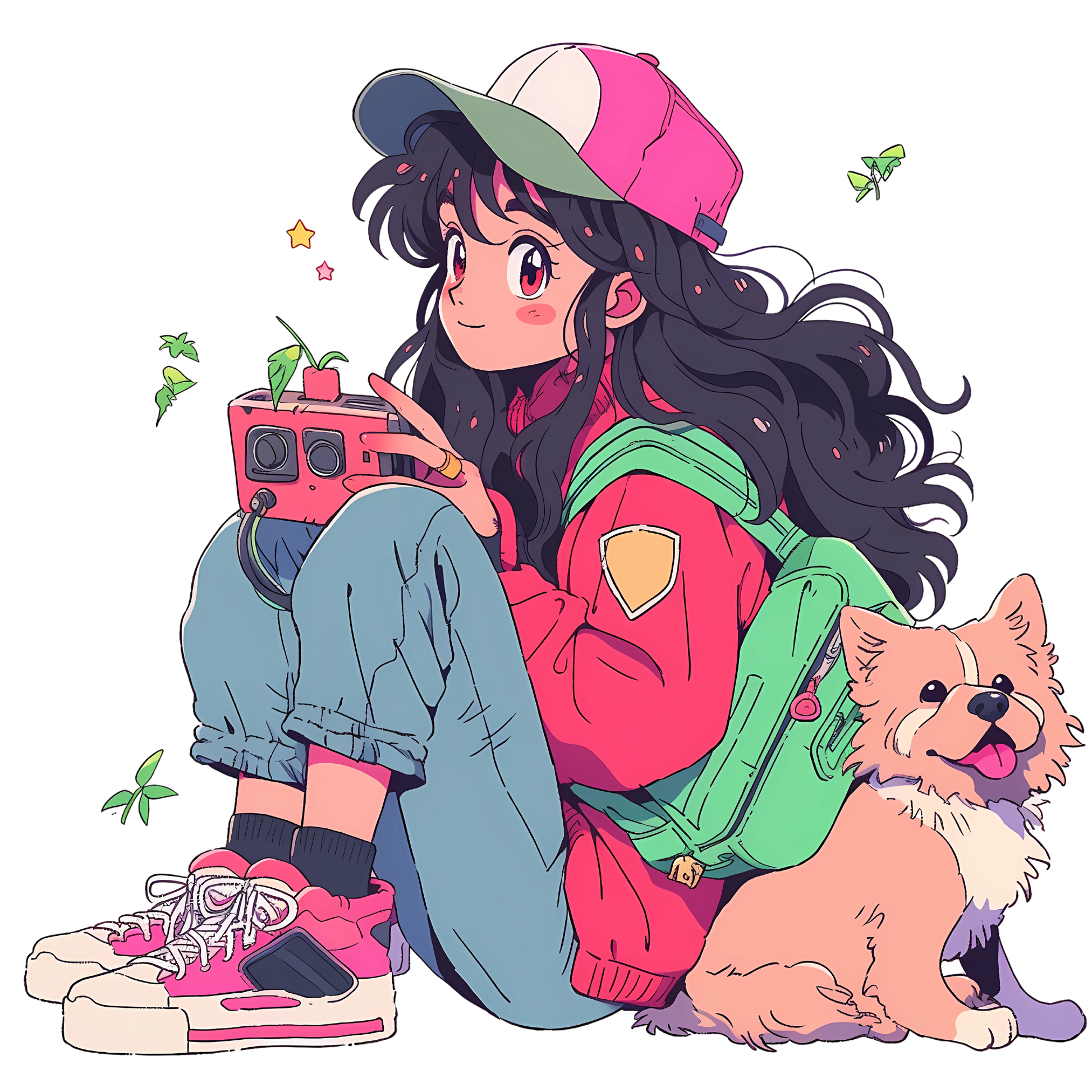 SOFT VIBES – CAMISETA ESTILO ANIME RETRO