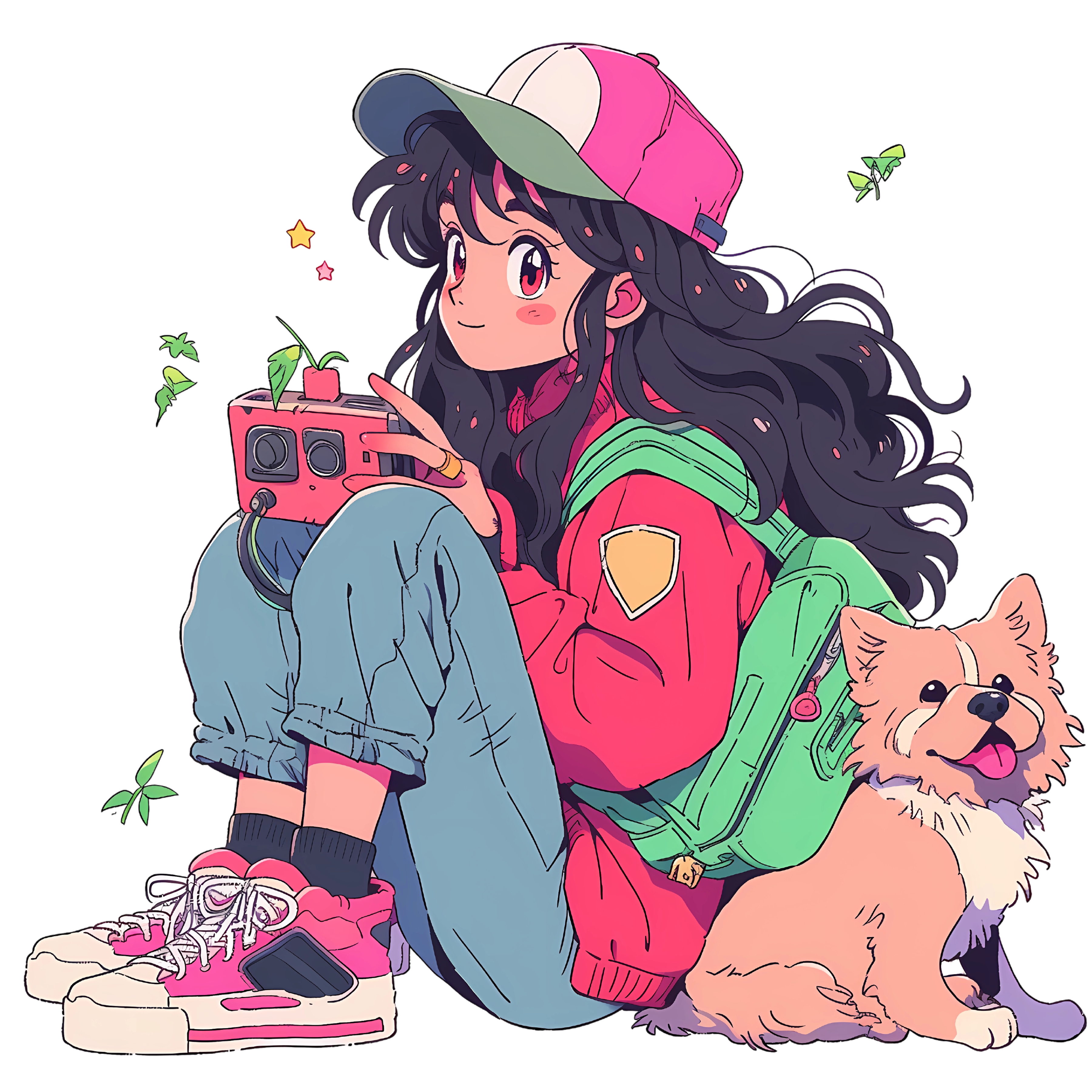 SOFT VIBES – CAMISETA ESTILO ANIME RETRO