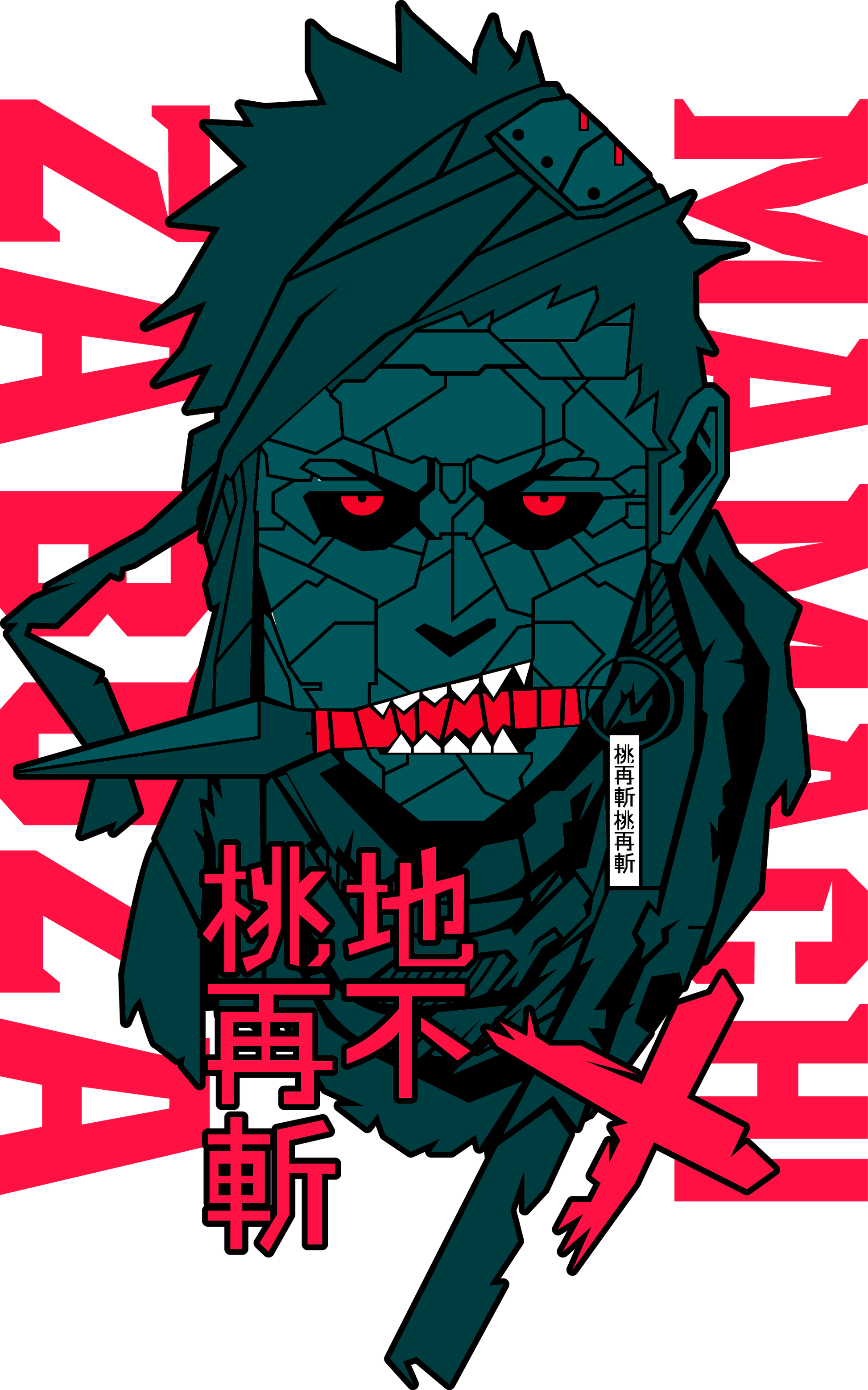 NIEBLA DEMONÍACA – CAMISETA DE ZABUZA (NARUTO)
