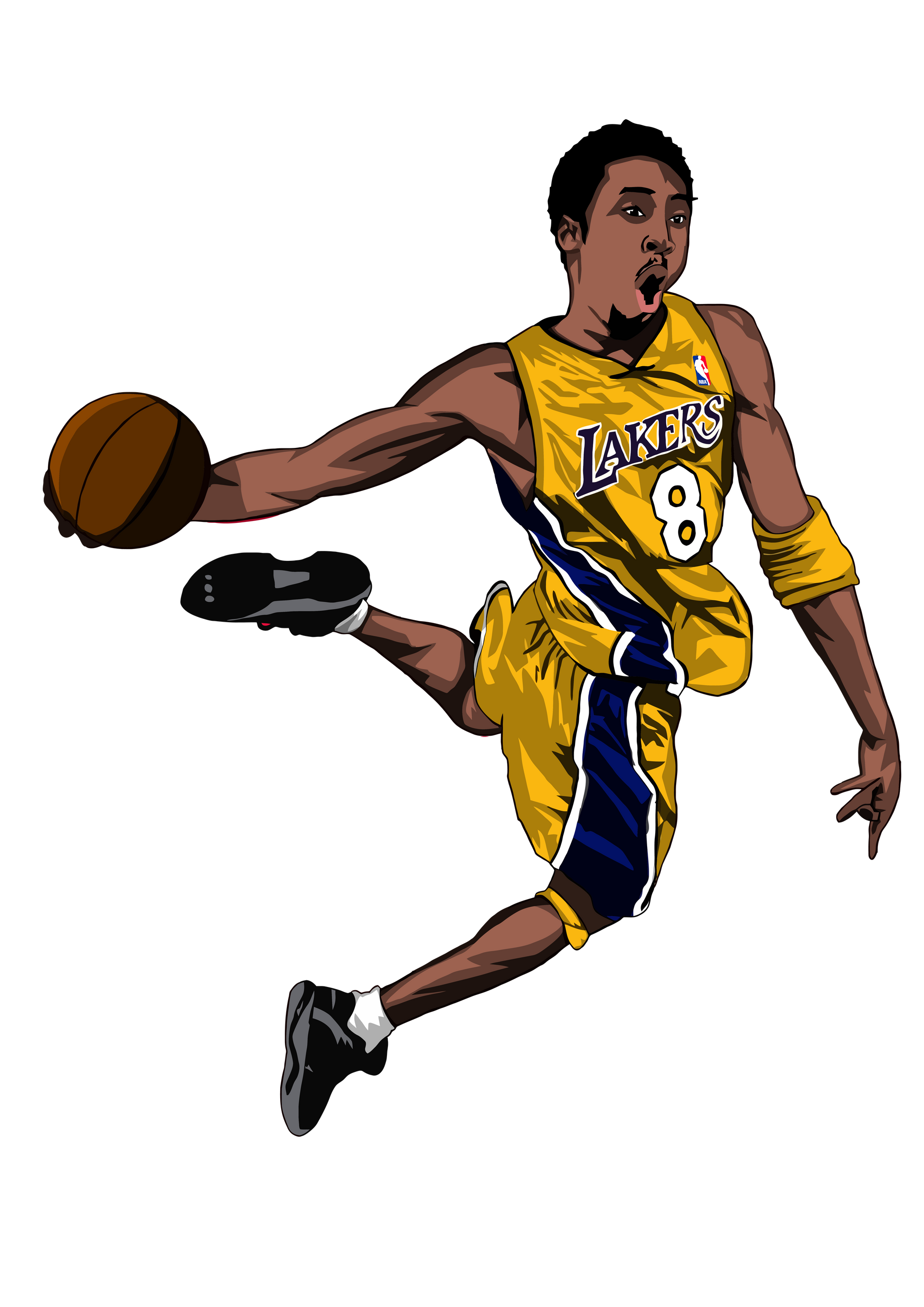 MAMBA EN EL AIRE – CAMISETA DE KOBE BRYANT EN PLENO MATE