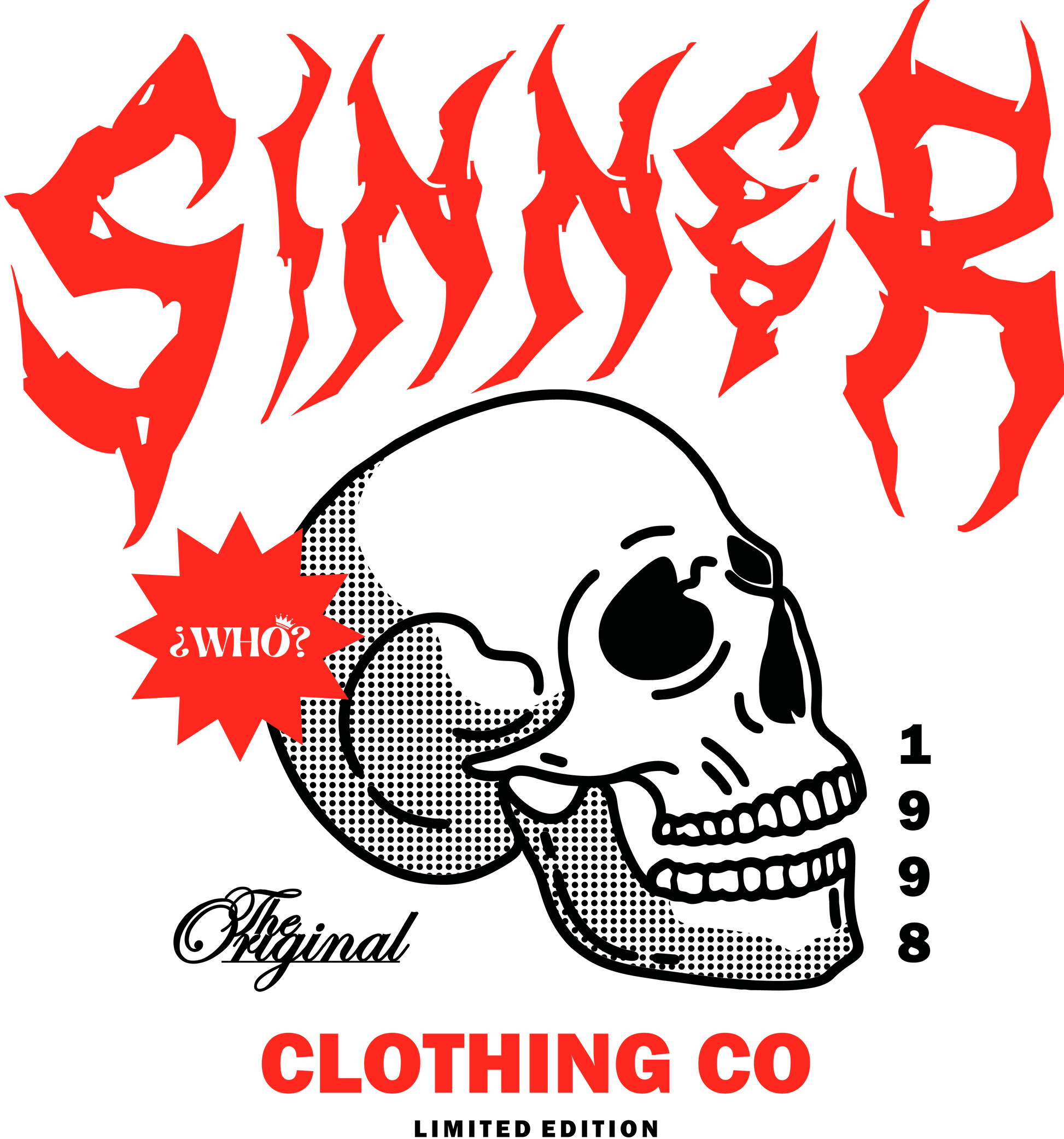 SINNER – CAMISETA PARA LOS QUE NO PIDEN PERDÓN