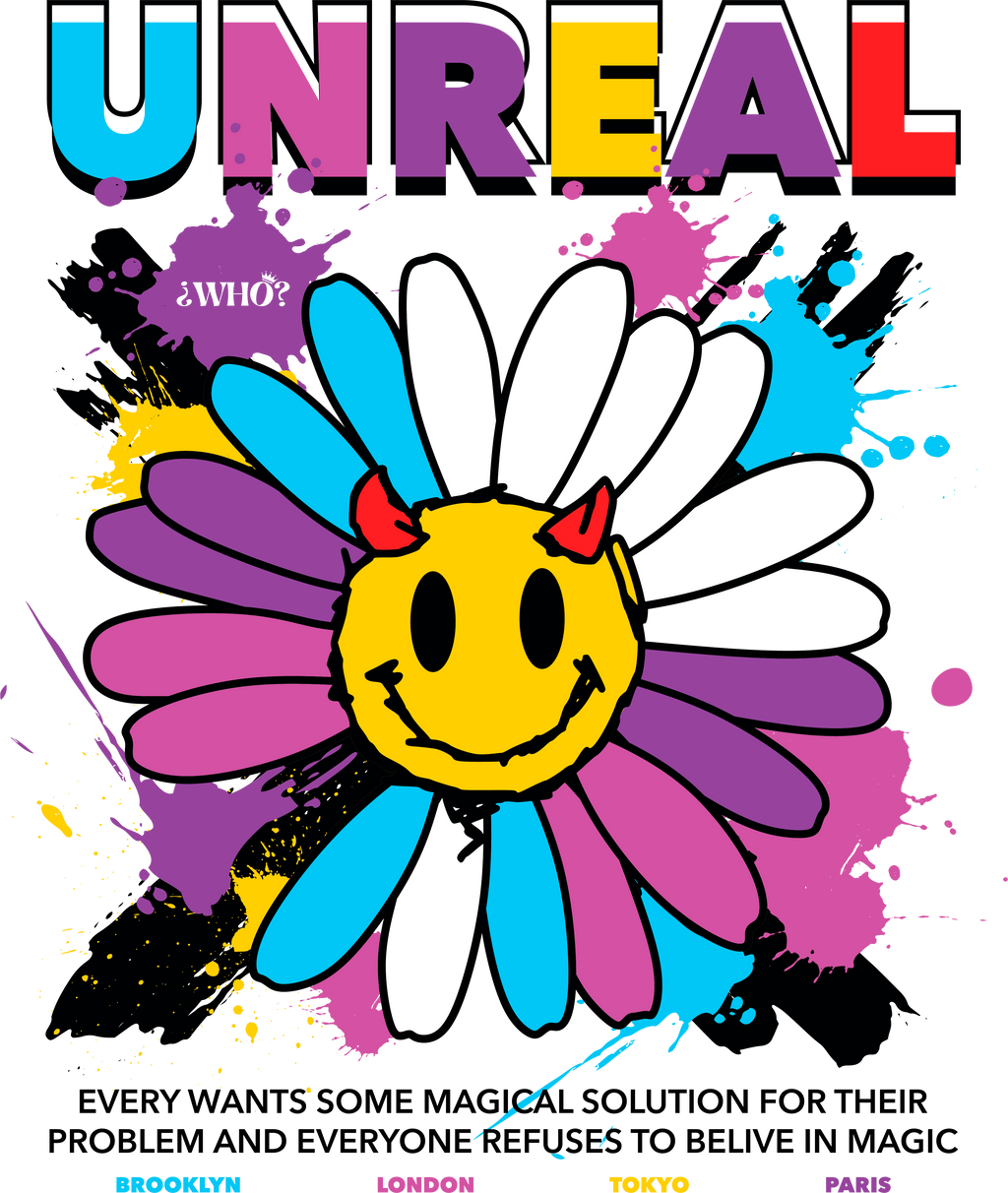UNREAL – CAMISETA PARA CREER EN LO IMPOSIBLE (Y REÍRTE DE TODO)