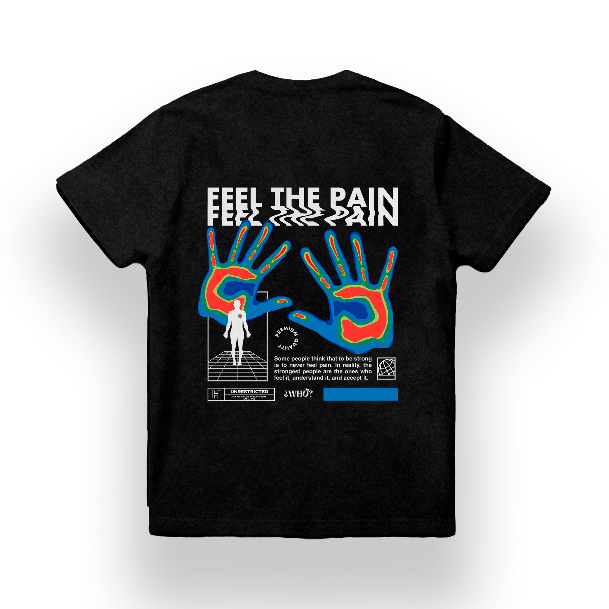 FEEL THE PAIN – CAMISETA PARA LOS QUE SIENTEN FUERTE