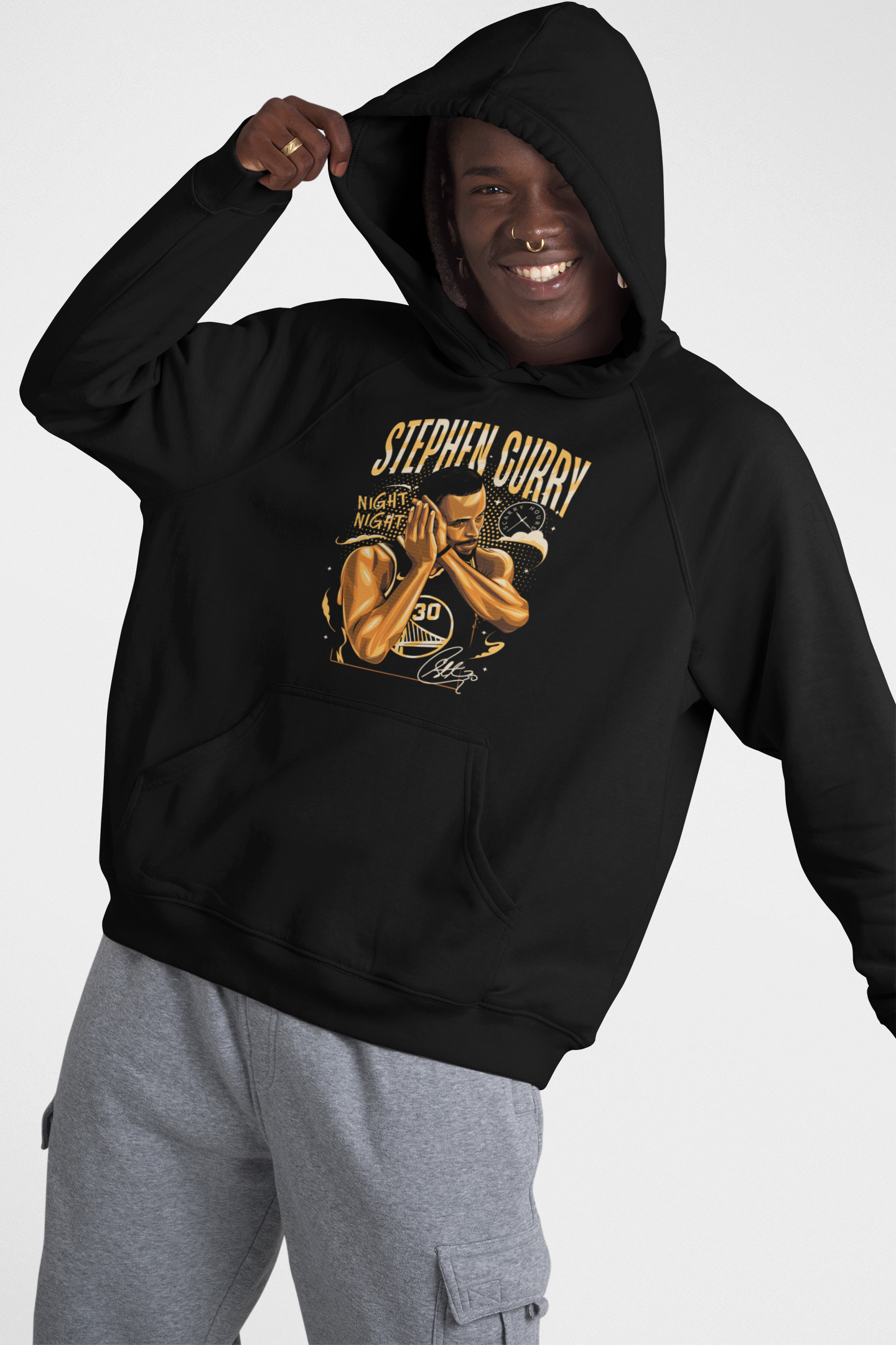 NIGHT NIGHT – CAMISETA DE STEPHEN CURRY ILUSTRADA
