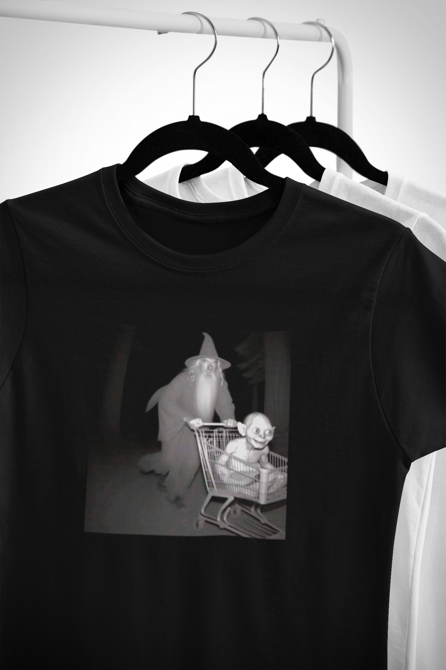 CARRITO MÁGICO – CAMISETA GANDALF Y GOLLUM EDICIÓN HUMOR