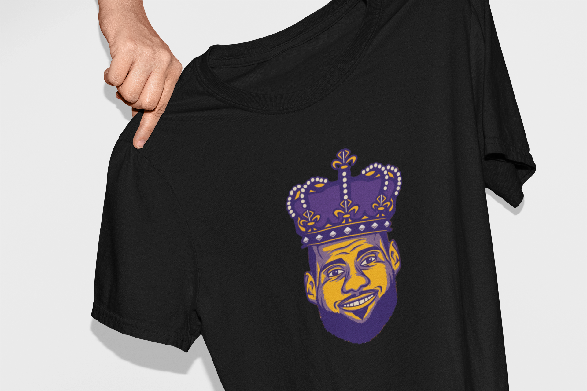 KING JAMES – CAMISETA ILUSTRADA DE LEBRON JAMES