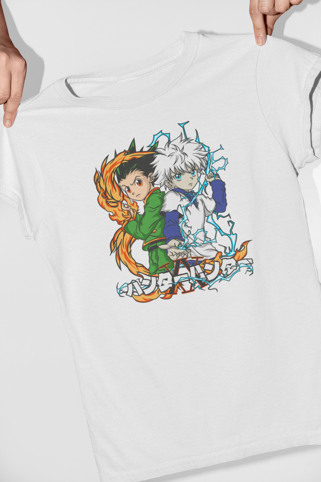 VÍNCULO HUNTER – CAMISETA DE GON Y KILLUA (HUNTER X HUNTER)