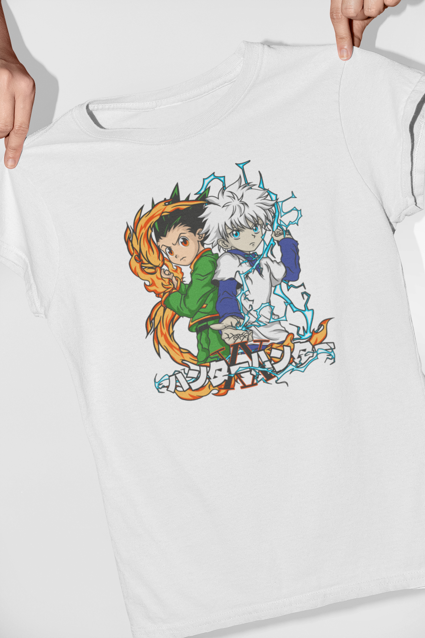 VÍNCULO HUNTER – CAMISETA DE GON Y KILLUA (HUNTER X HUNTER)