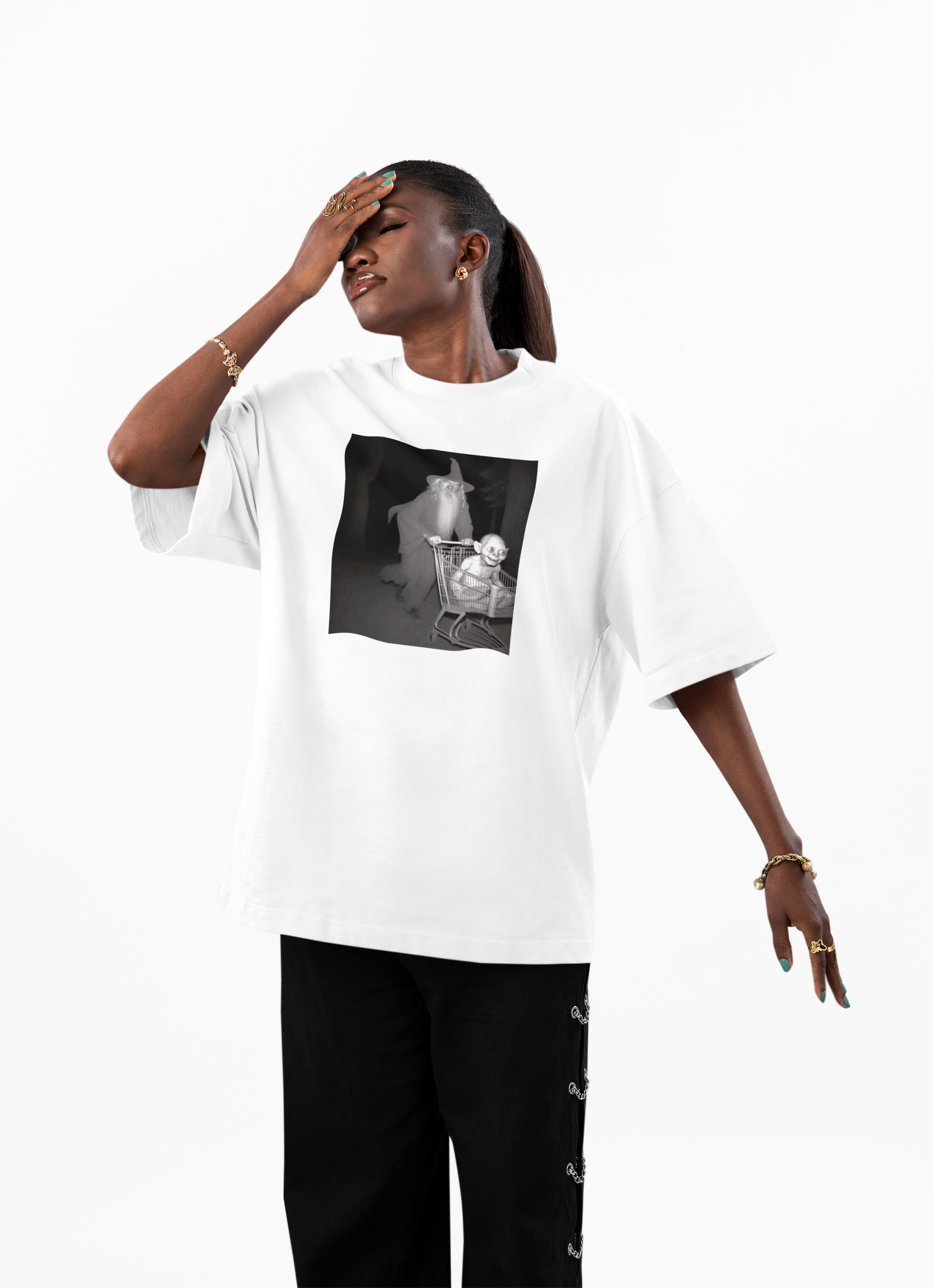 CARRITO MÁGICO – CAMISETA GANDALF Y GOLLUM EDICIÓN HUMOR