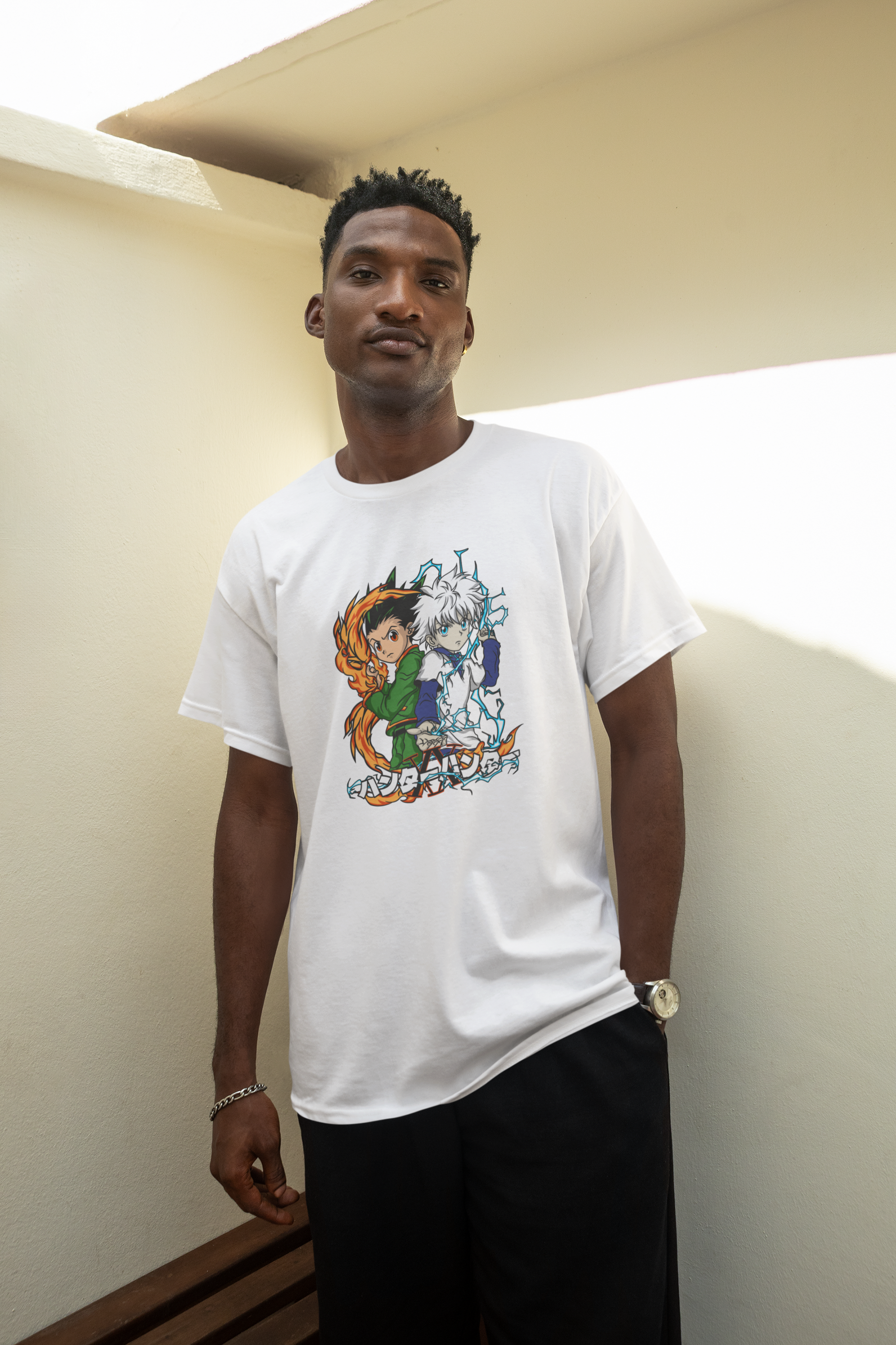 VÍNCULO HUNTER – CAMISETA DE GON Y KILLUA (HUNTER X HUNTER)