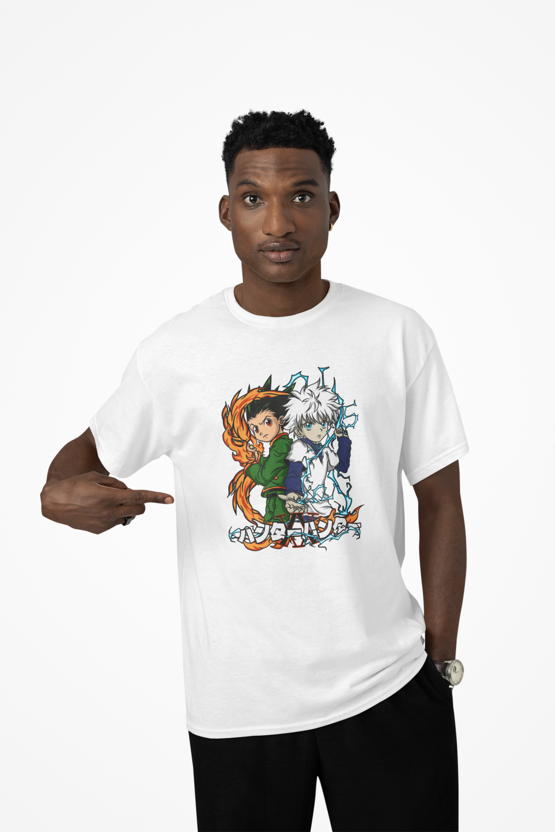 VÍNCULO HUNTER – CAMISETA DE GON Y KILLUA (HUNTER X HUNTER)