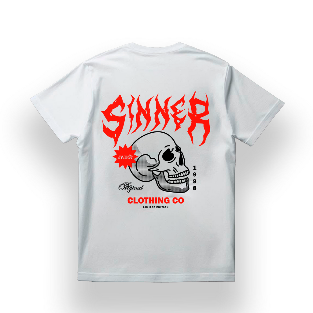SINNER – CAMISETA PARA LOS QUE NO PIDEN PERDÓN