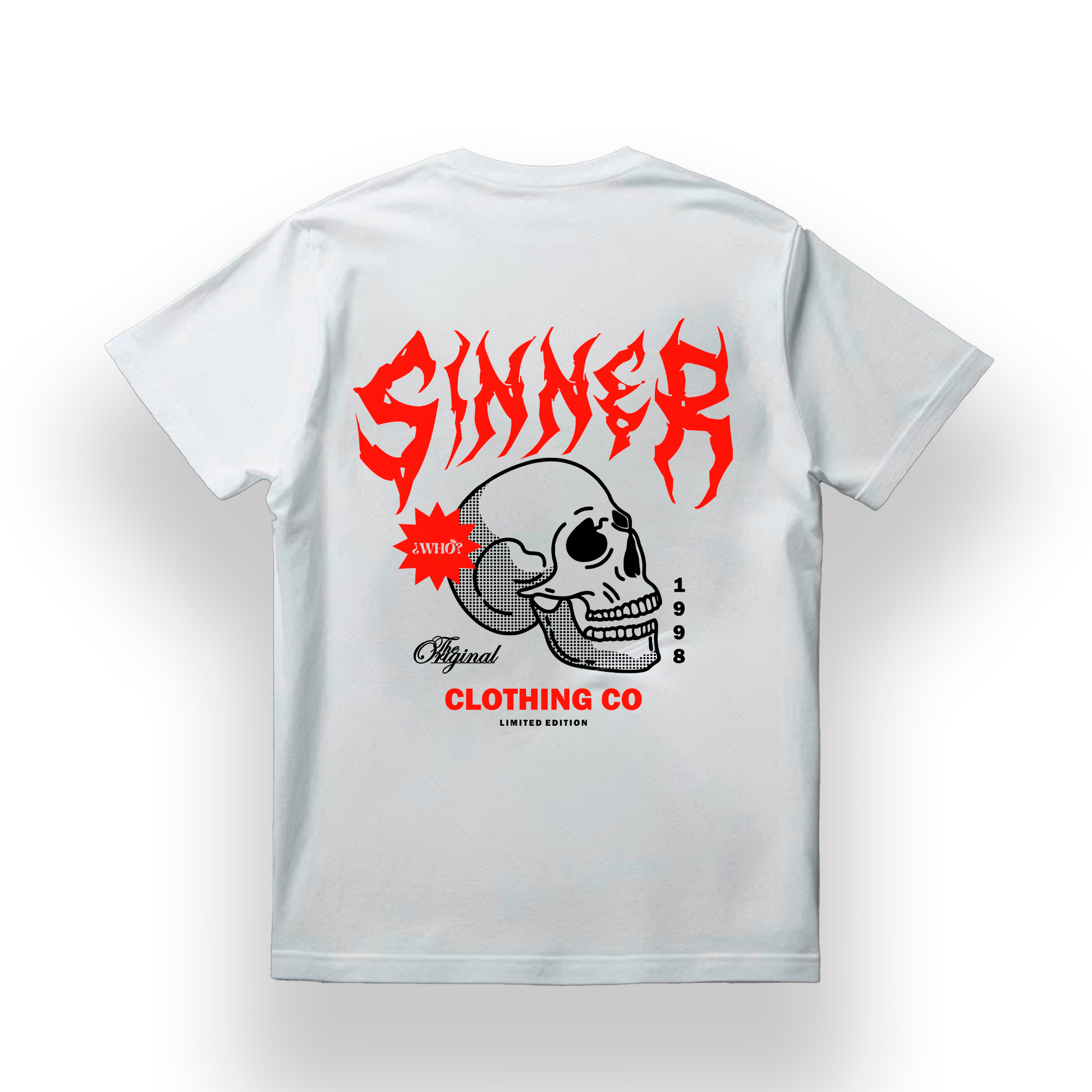SINNER – CAMISETA PARA LOS QUE NO PIDEN PERDÓN
