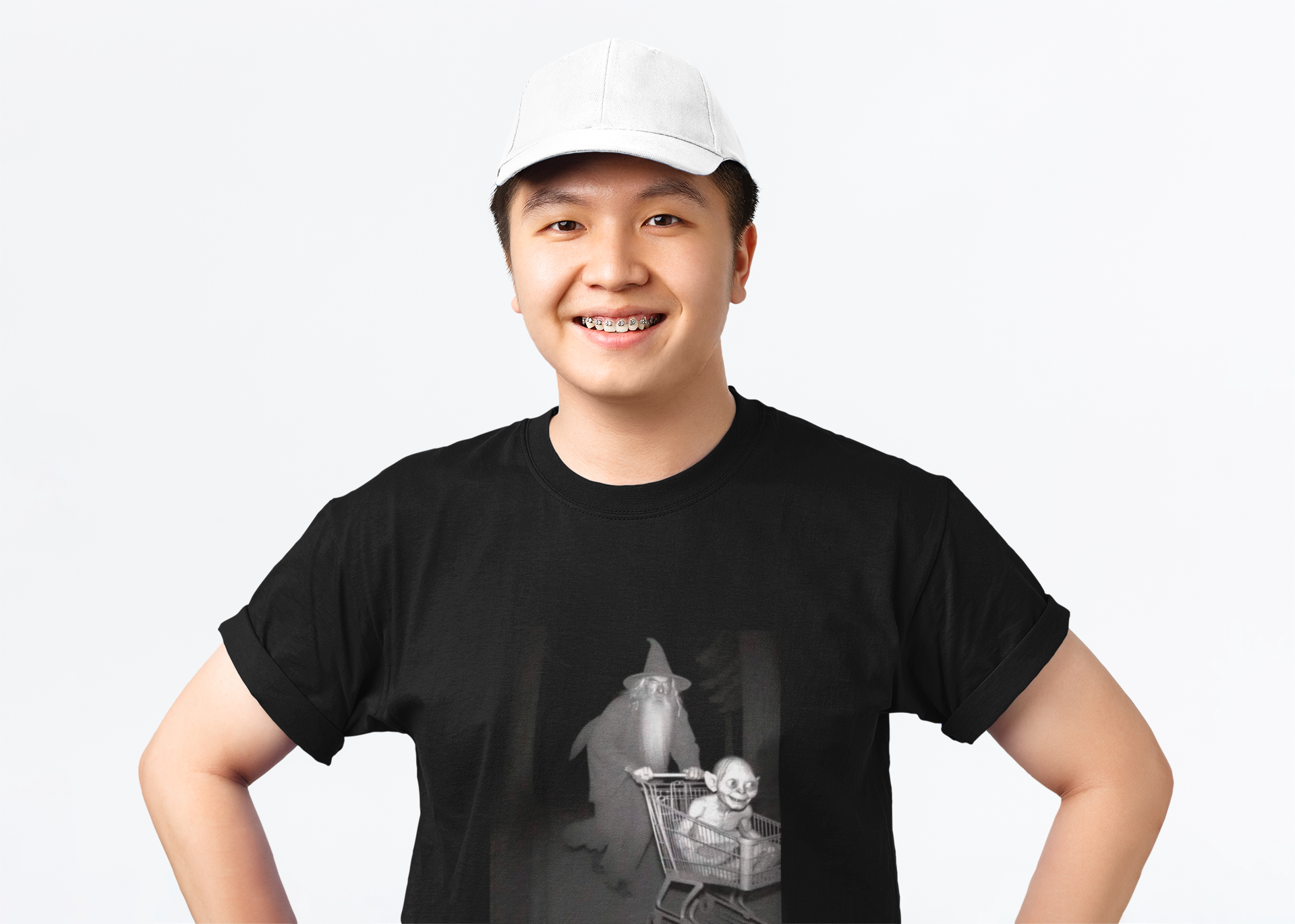 CARRITO MÁGICO – CAMISETA GANDALF Y GOLLUM EDICIÓN HUMOR